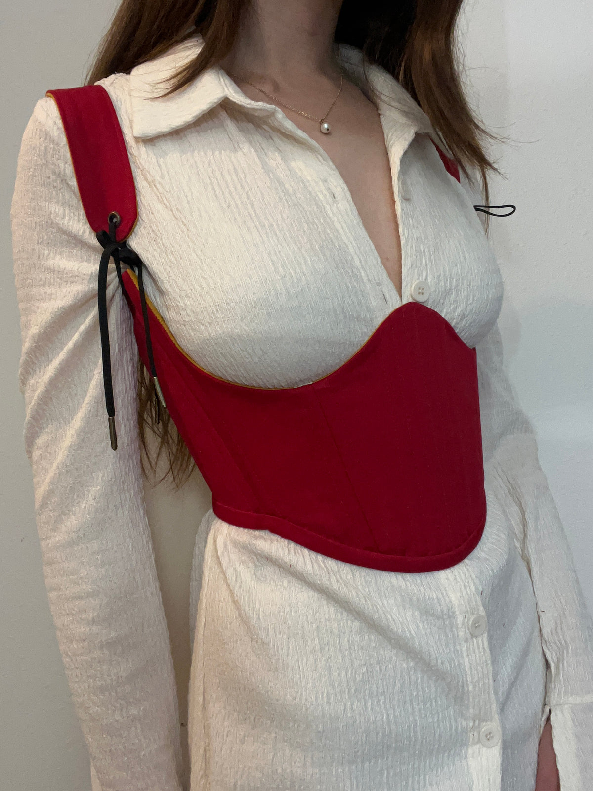 Marigold and Holly reversible corset with removable shoulder straps