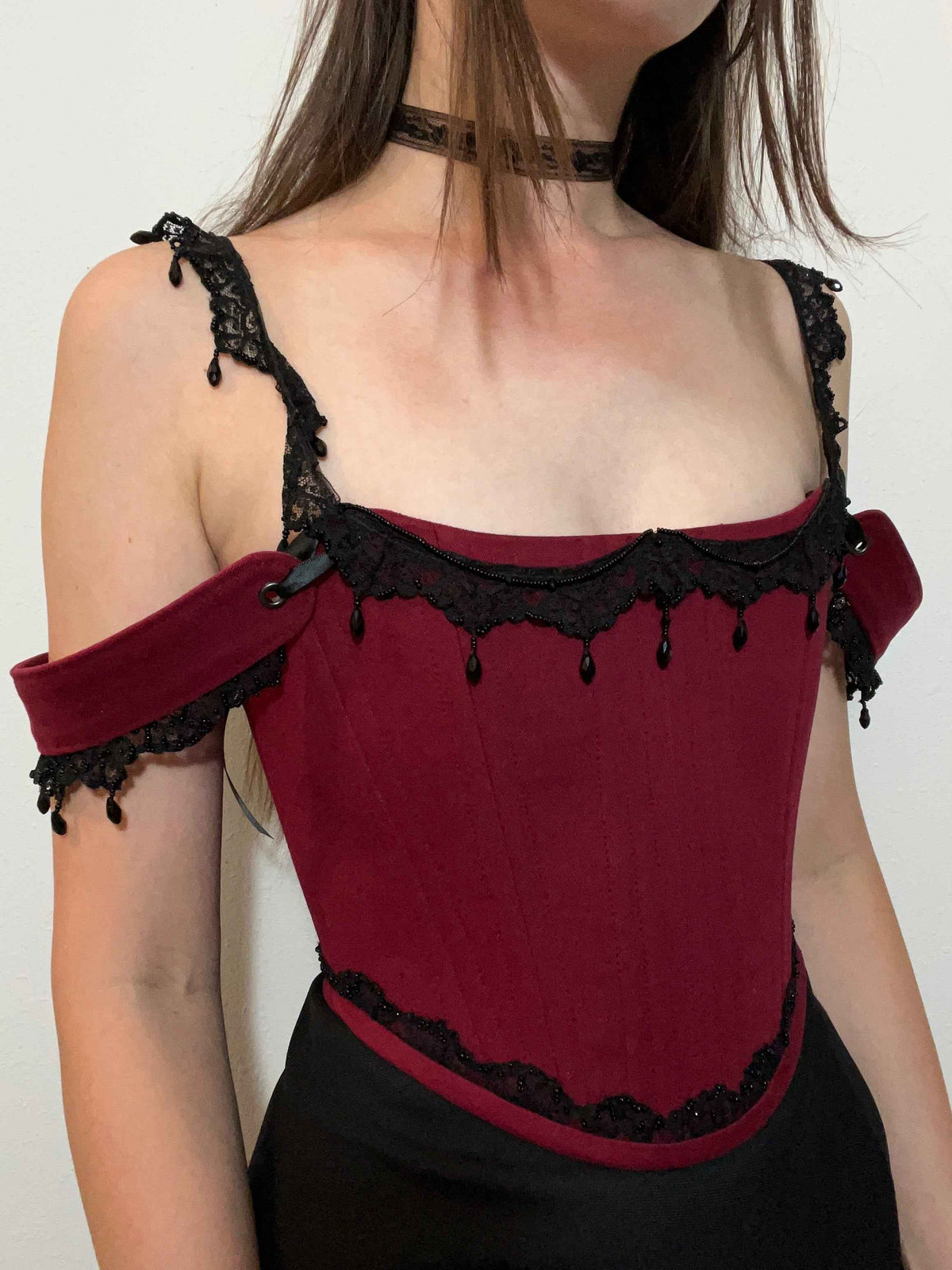 Crimson nocturne corset