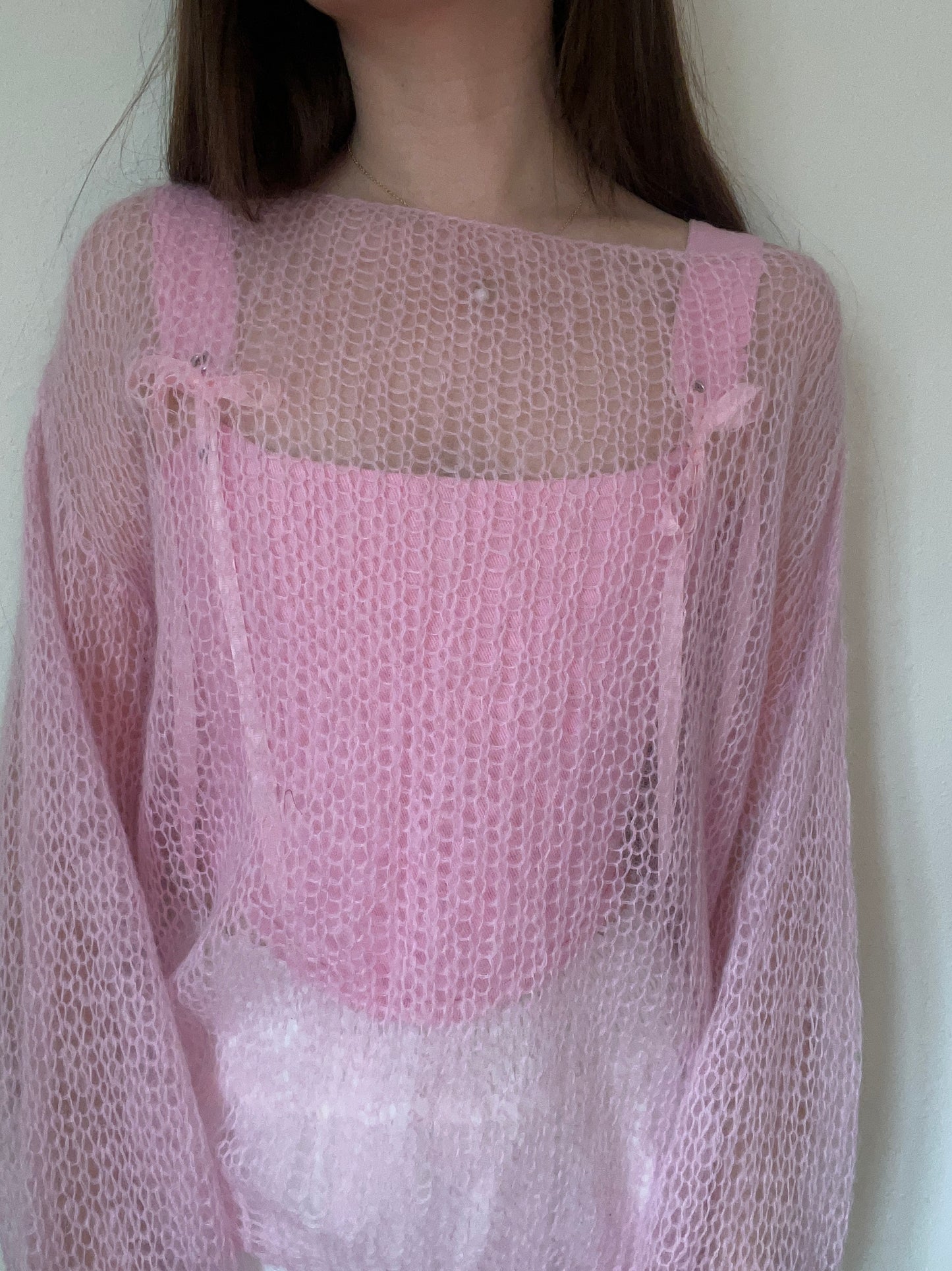 The Rosé corset with removable shoulder straps
