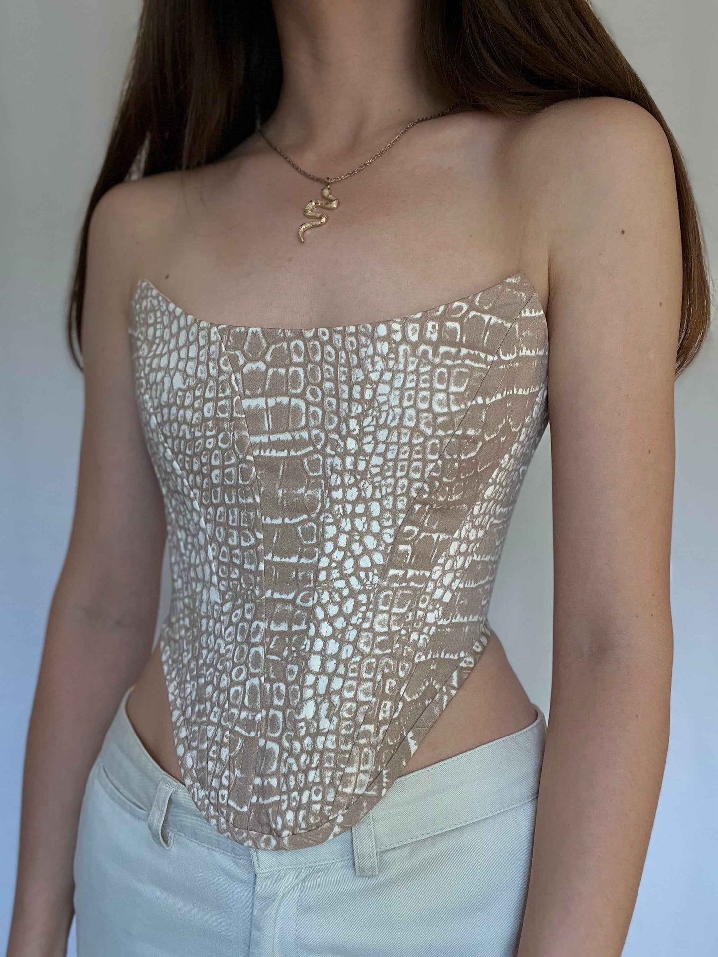 “Python grace” overbust corset, size M