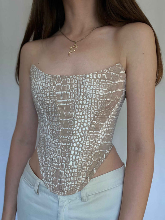 “Python grace” overbust corset, size M