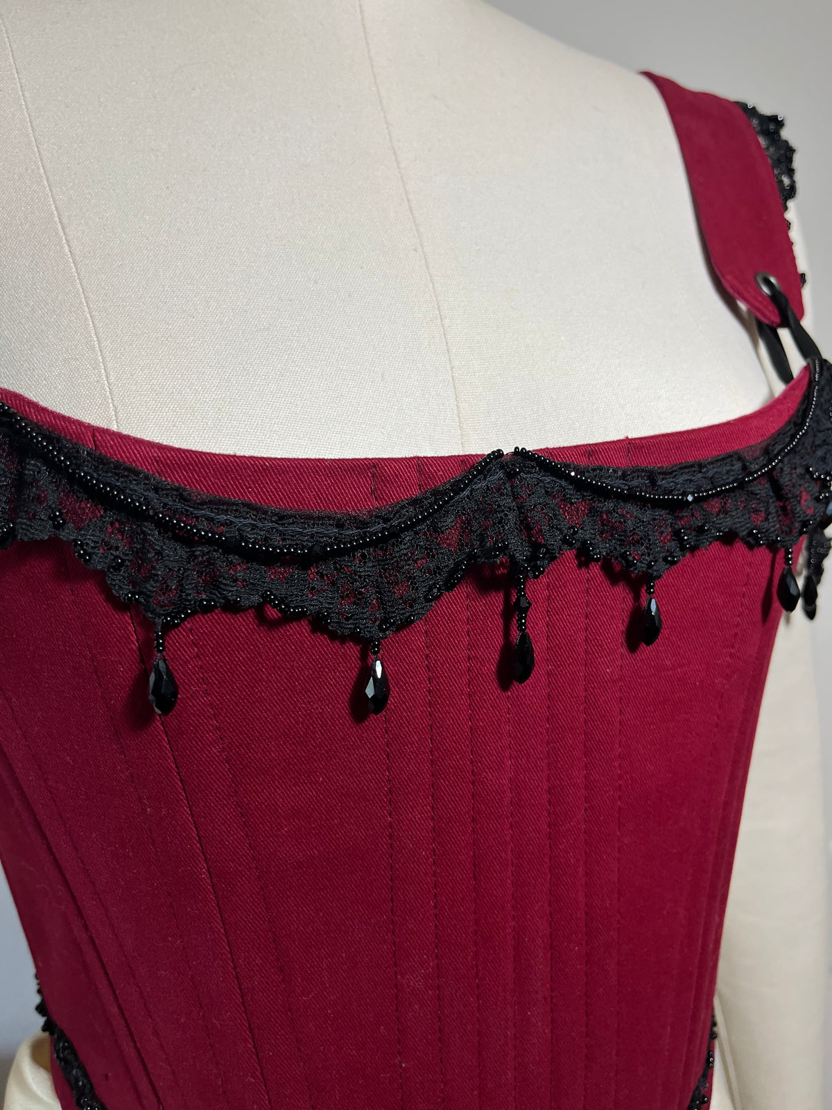 Crimson nocturne corset