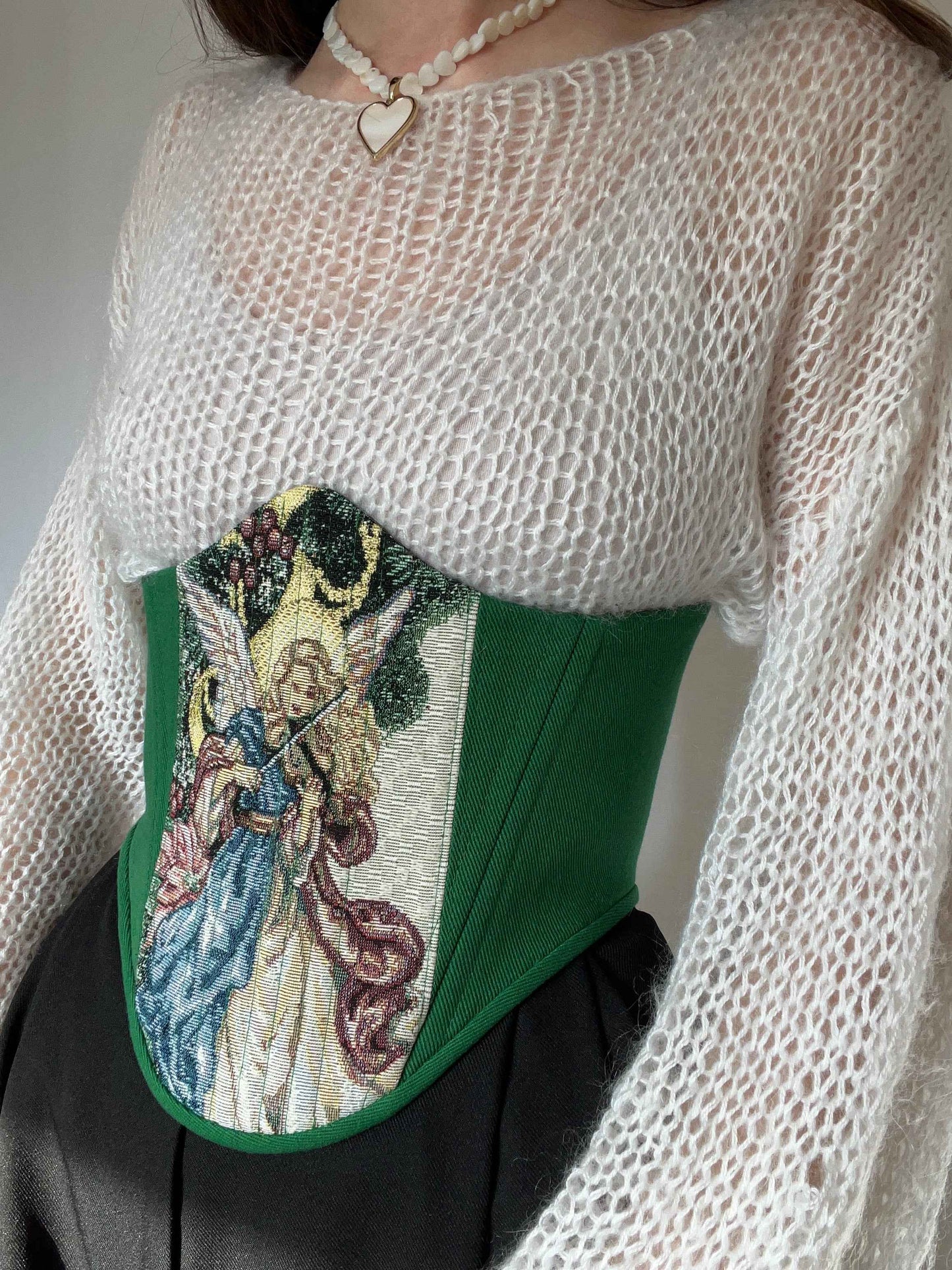 Angel tapestry Corsage belt