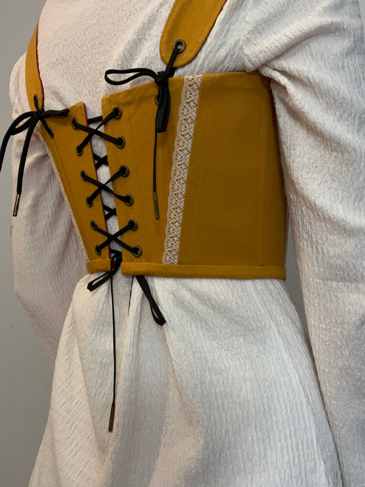 Marigold and Holly reversible corset with removable shoulder straps