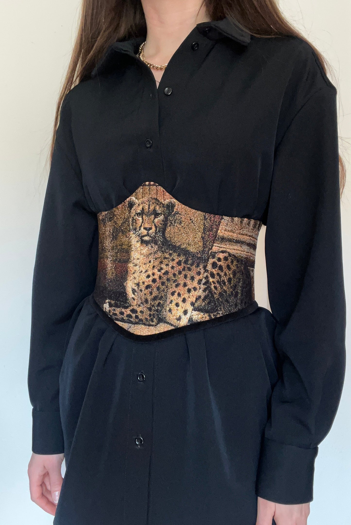 Cheetah Underbust corsage belt