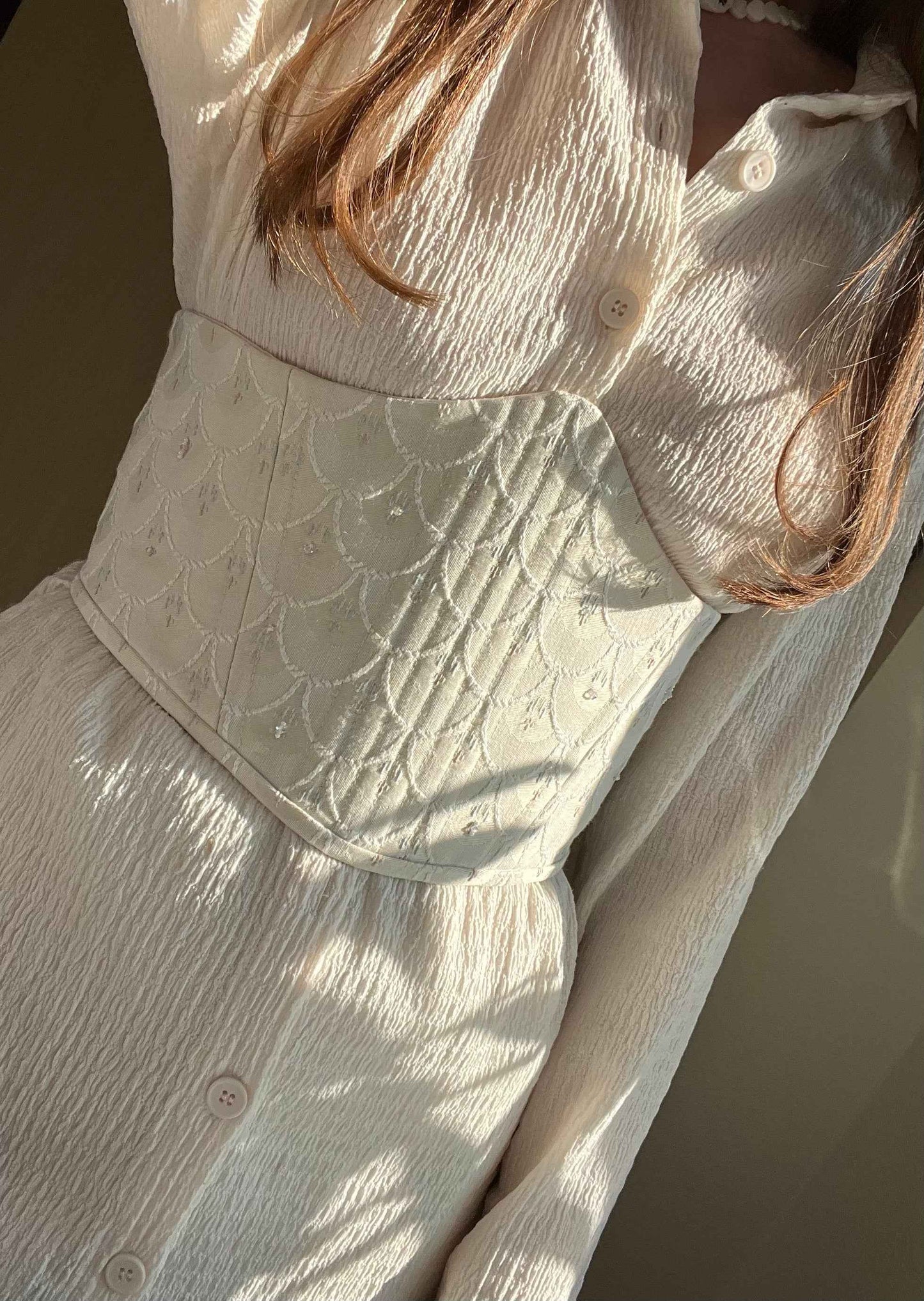 “Nerine” underbust corsage belt