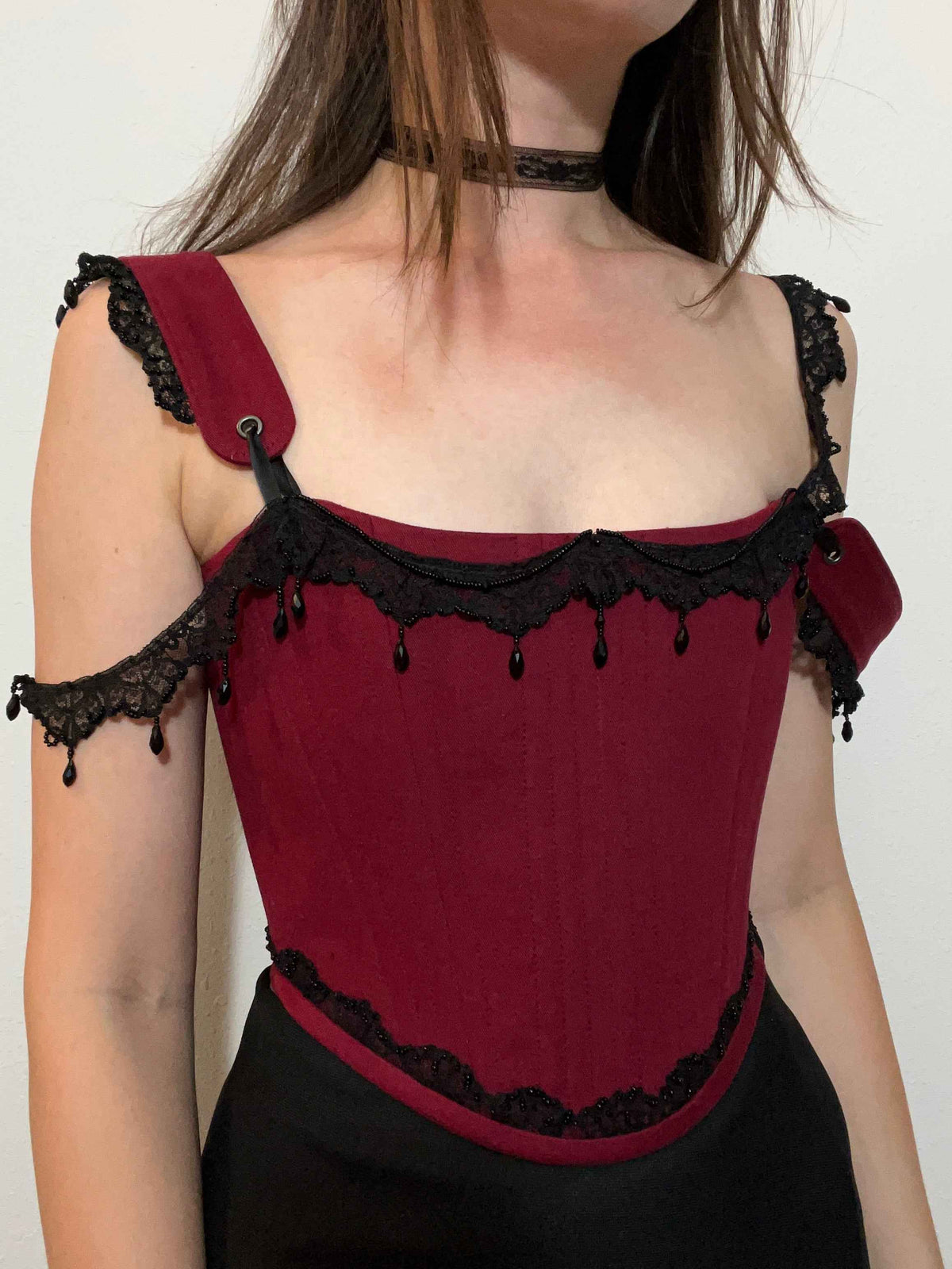 Crimson nocturne corset