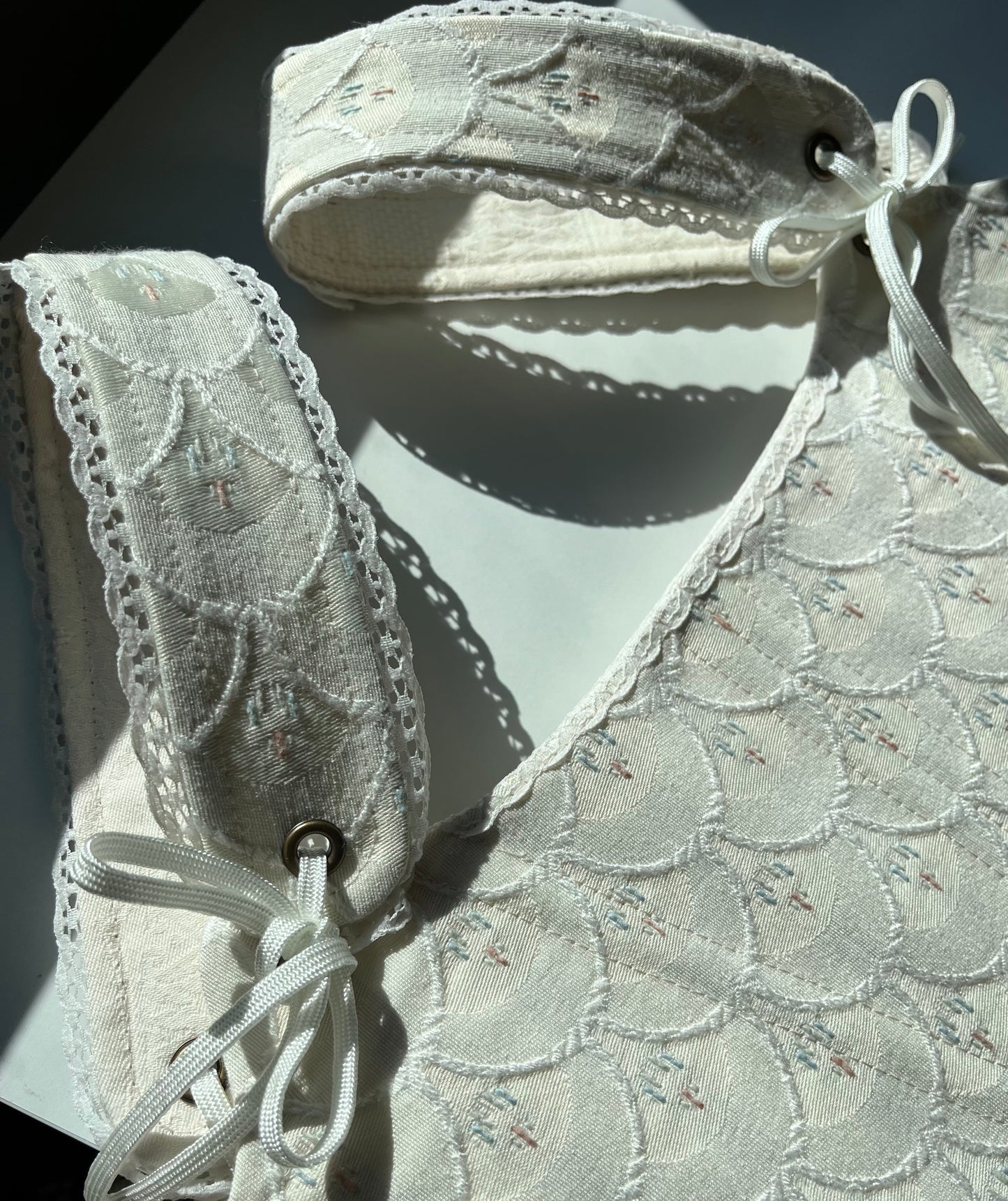 Heirloom Ivory corset, one-of-a-kind, size S