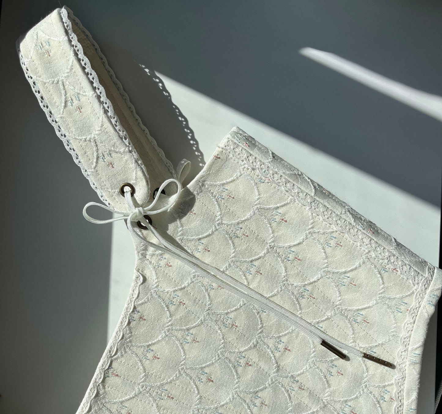 Heirloom Ivory corset, one-of-a-kind, size S