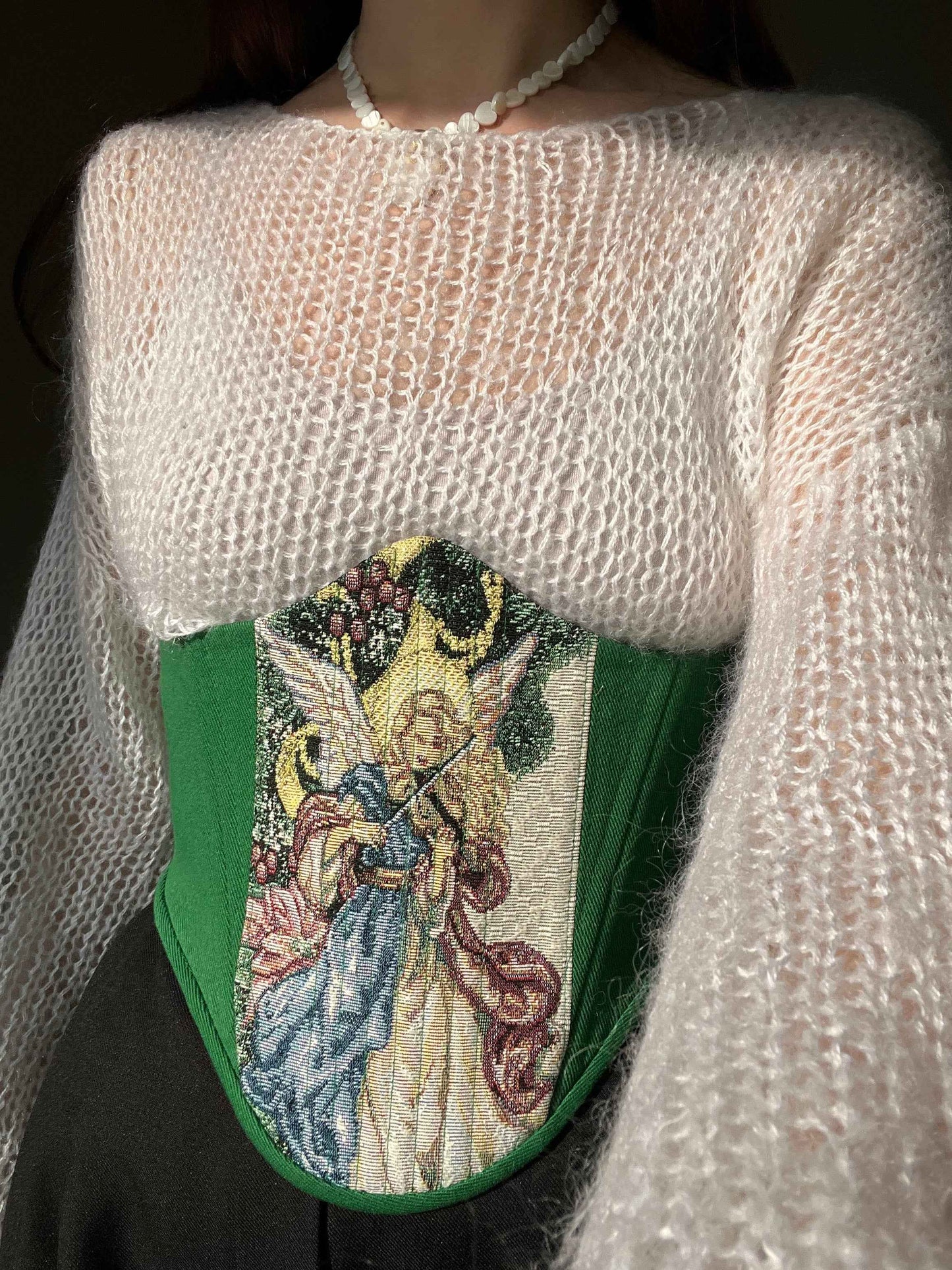 Angel tapestry Corsage belt