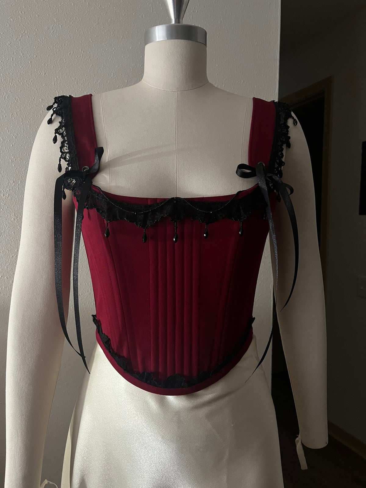 Crimson nocturne corset