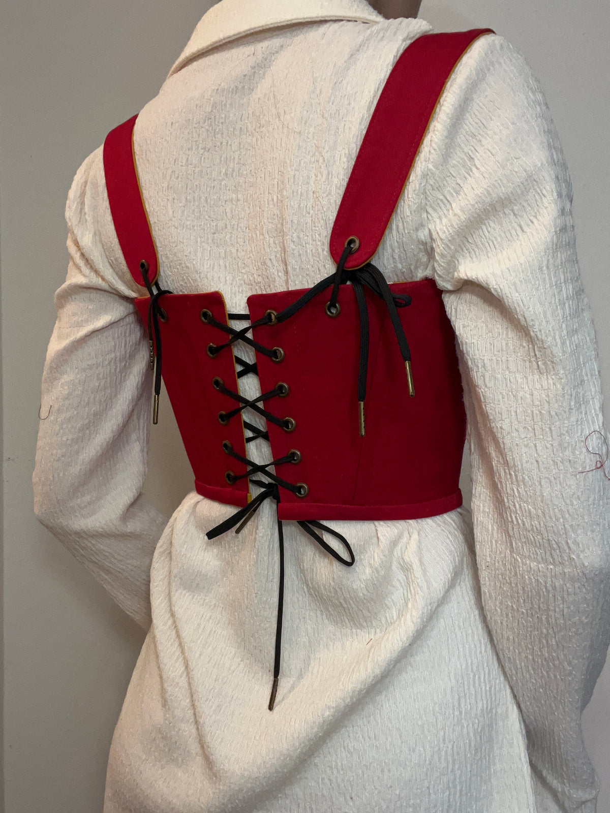 Marigold and Holly reversible corset with removable shoulder straps