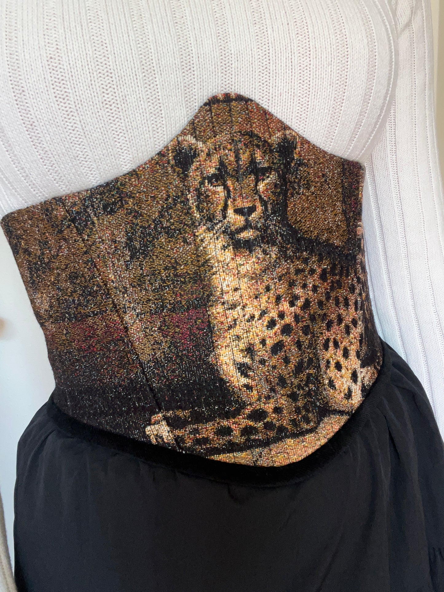 Cheetah Underbust corsage belt