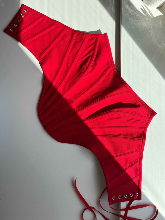 Order for S. red cotton twill corset ❤️