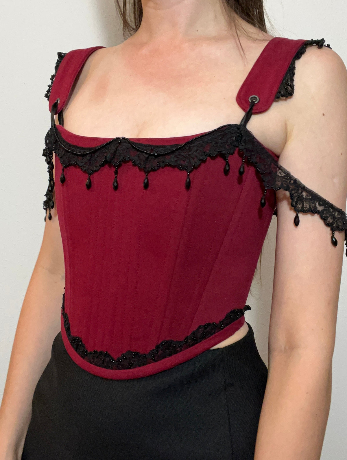 Crimson nocturne corset
