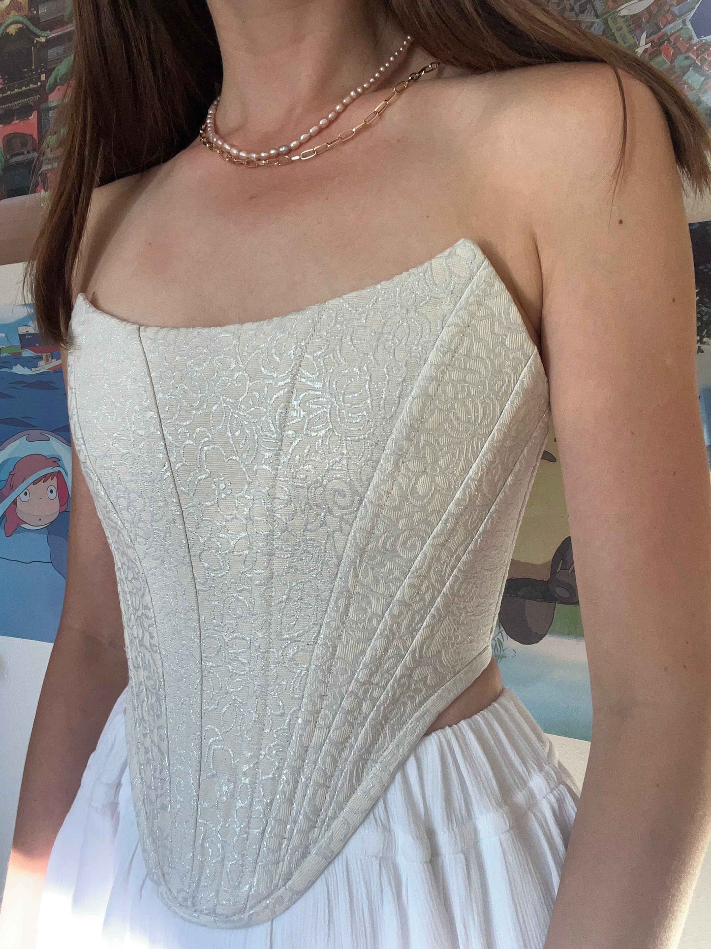 White brocade corset 🤍