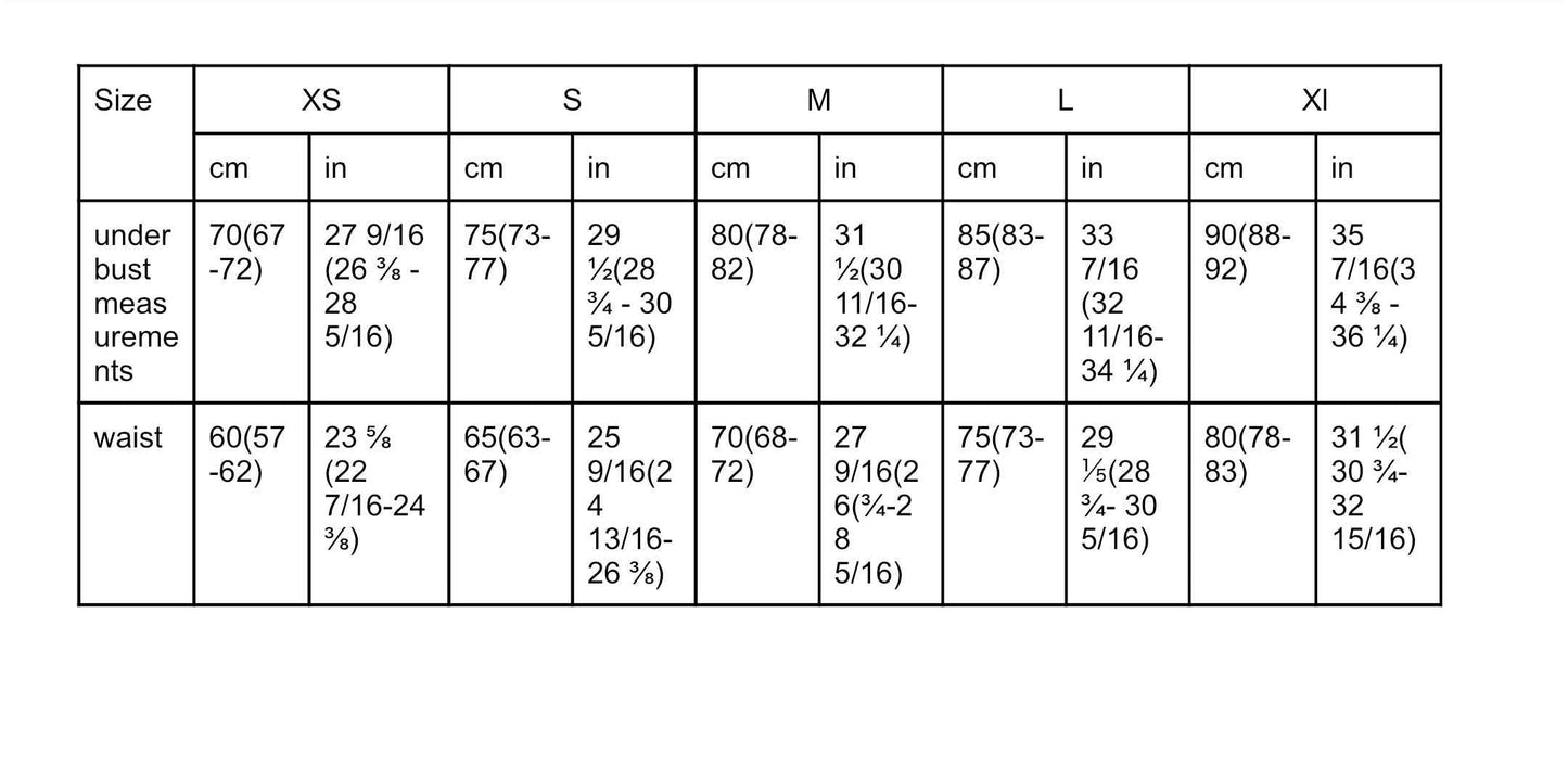 Brown underbust corsage belt  with floral embroidery, size M