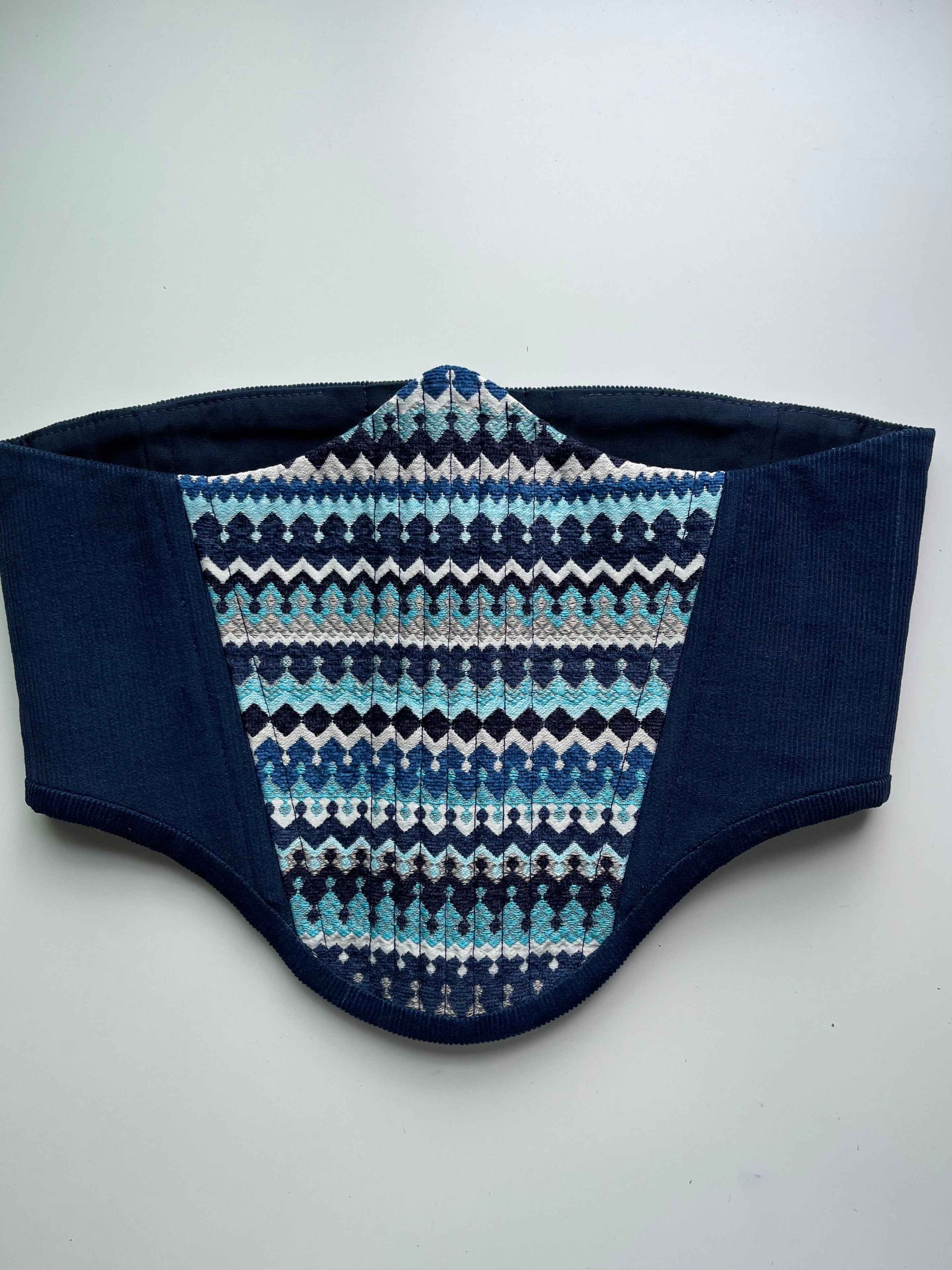 Blue corsage belt