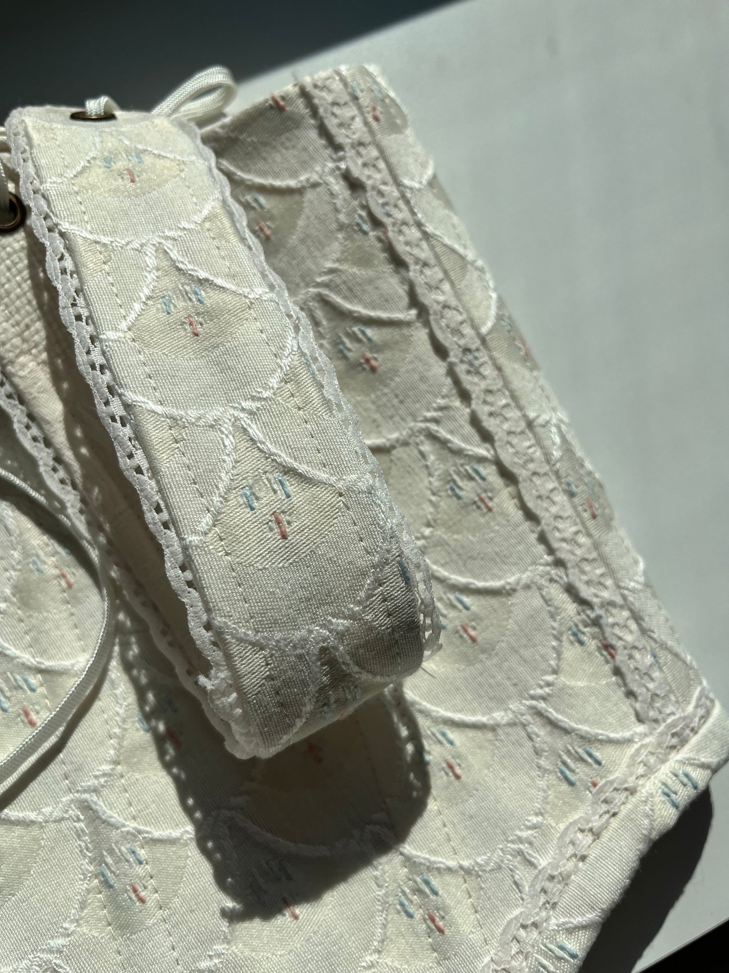 Heirloom Ivory corset, one-of-a-kind, size S