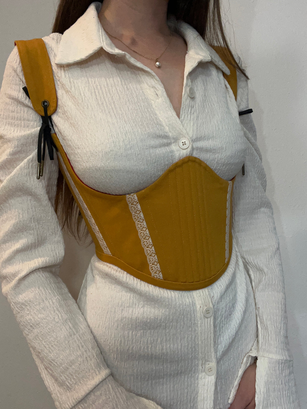 Marigold and Holly reversible corset with removable shoulder straps